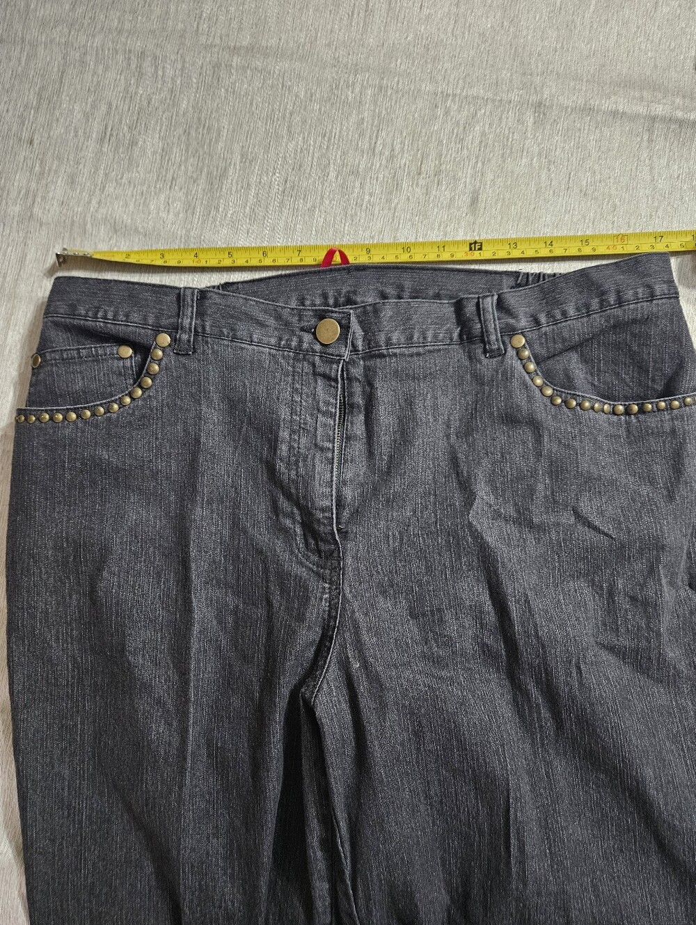 NWT! Ruby Rd. Graphite Stretch Jeans Size 14 - Picture 4 of 6